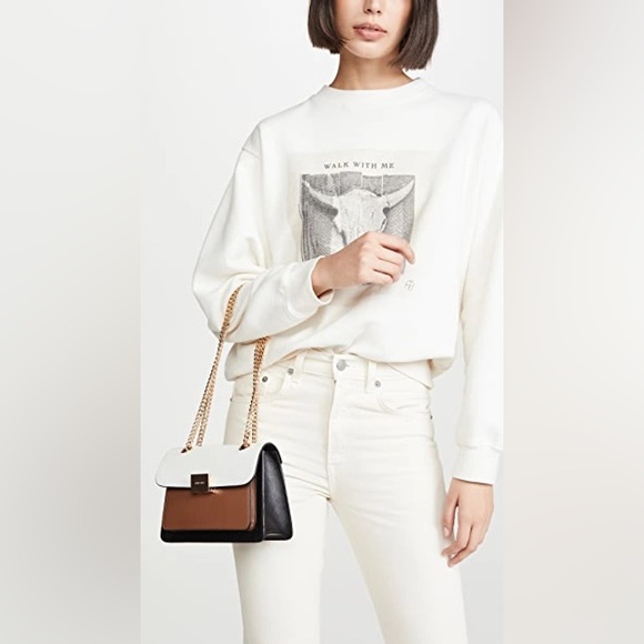 ANINE BING Mini Felix Bag Camel Colorblock - Picture 2 of 15